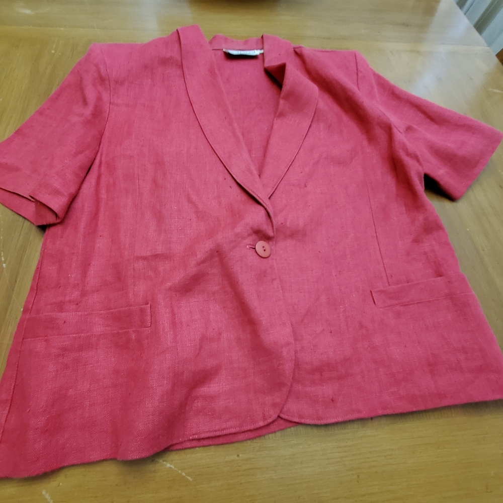 Women's short sleeve blazer, size 16 - Picture 3 of 5